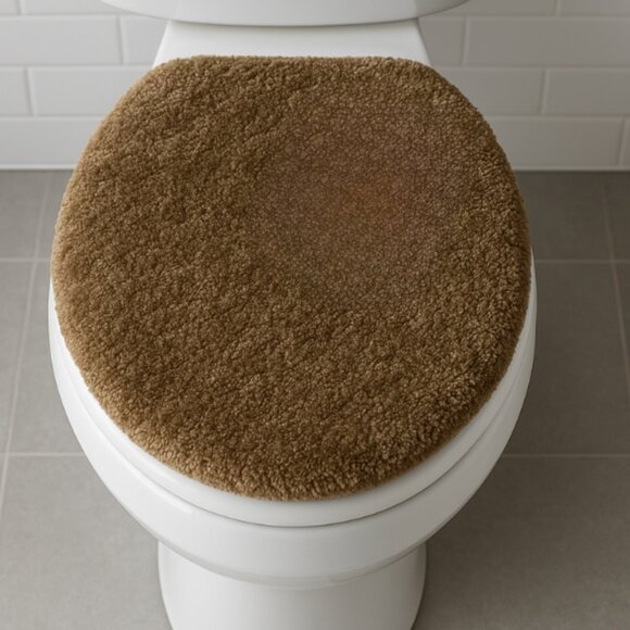 Nestwell Elongated Toilet Lid Cover By Bed Bath & Beyond - 17 in X 21 in Brown - Picture 1 of 5